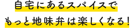 自宅にあるスパイスでもっと地味弁は楽しくなる！