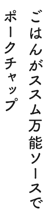 ごはんがススム万能ソースで ポークチャップ
